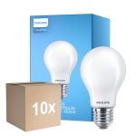 Mehrfachpackung 10x Philips Corepro LED Glühbirne E27 Birne Matt 7W 806lm - 840 Kaltweiß - Ersatz für 60W